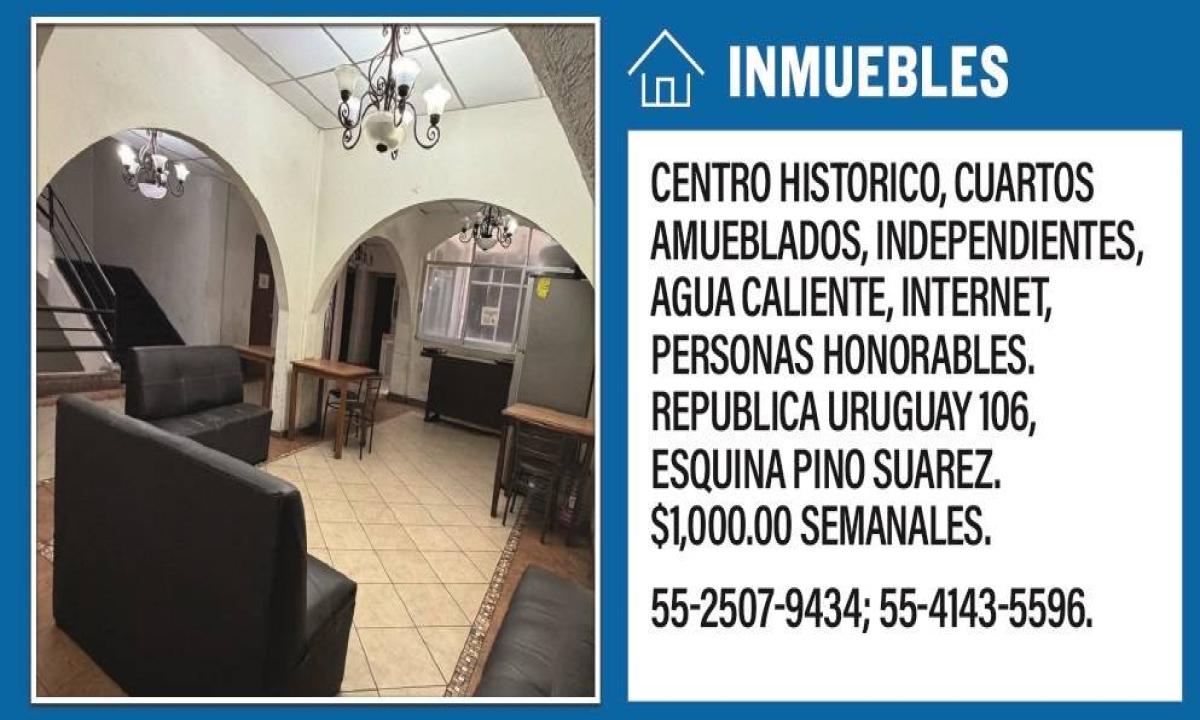 CENTRO HISTORICO, CUARTOS AMUEBLADOS